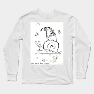 Top Hat Ape Rides Giant Snail Long Sleeve T-Shirt